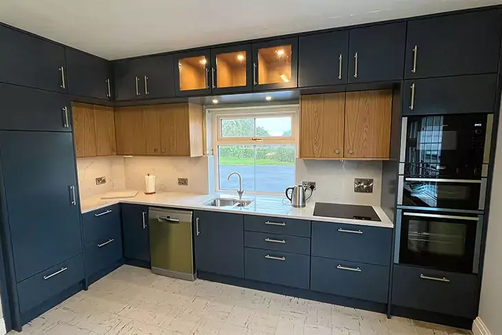 Bespoke kitchen cabinets in Kilkenny with luxury finishes – a Ryan Bespoke project